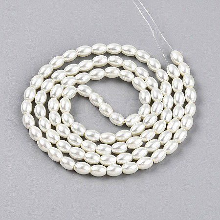 Baking Paint Pearlized Glass Pearl Bead Strands HY-T002-01A-02-1