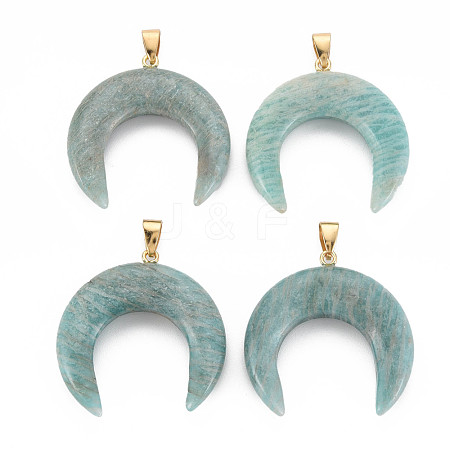 Natural Amazonite Pendants G-N326-110-1