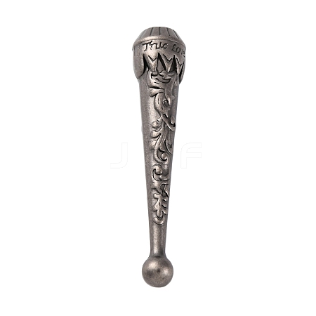 Alloy Cord End PALLOY-WH0022-03AS-1