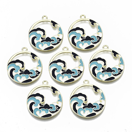 Chinese Style Alloy Pendants LS-RESI-R431-07-RS-1