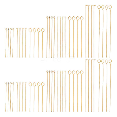 Unicraftale 304 Stainless Steel Head Pins & Eye Pins & Ball Head Pins STAS-UN0002-55G-1