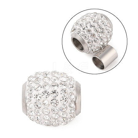 304 Stainless Steel Magnetic Clasps with Glue-in Ends RB-E402-1-1