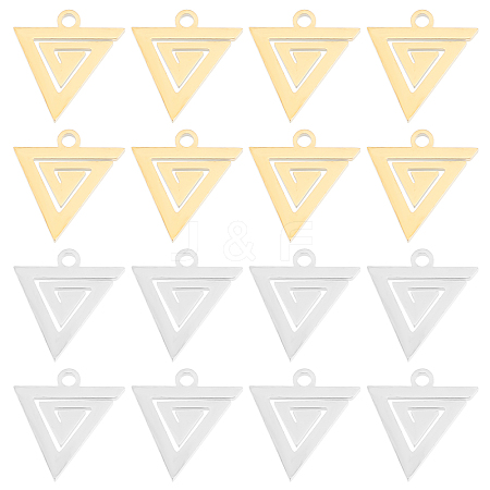 DICOSMETIC 32Pcs 2 Colors 304 Stainless Steel Charms STAS-DC0007-99-1