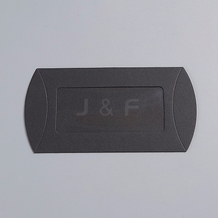 Kraft Paper Pillow Candy Box CON-WH0070-97A-01-1