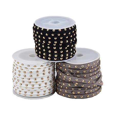 3 Rolls 3 Colors Faux Suede Cord LW-HS0001-01C-1