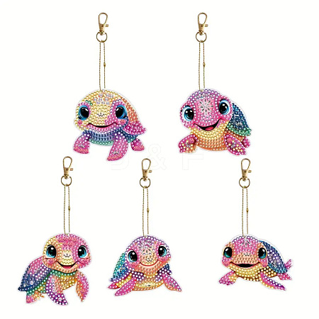 DIY Tortoise Pendant Keychain Diamond Painting Kits WG14979-01-1