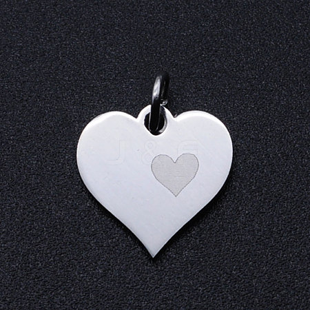 Non-Tarnish Valentine's Day 201 Stainless Steel Charms STAS-T049-T678-1-1