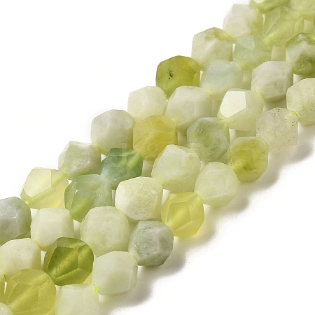 Natural New Jade Beads Strands G-K382-A08-02-1