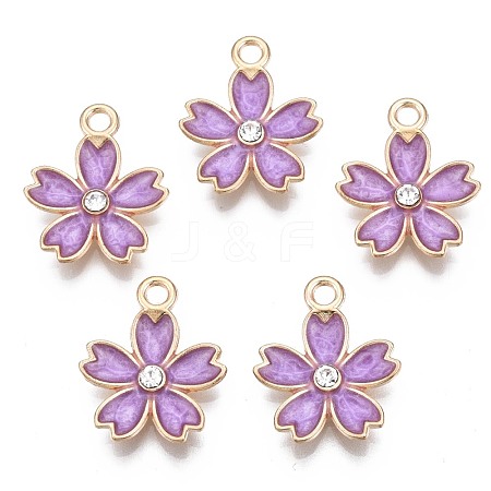 Alloy Enamel Pendants ENAM-N054-57-RS-1