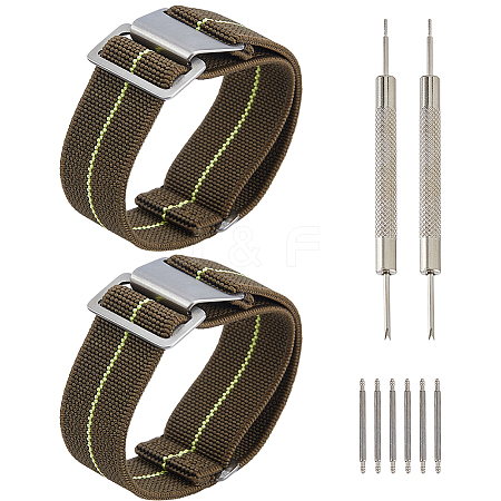 Nylon Watch Bands AJEW-WH0643-117D-1