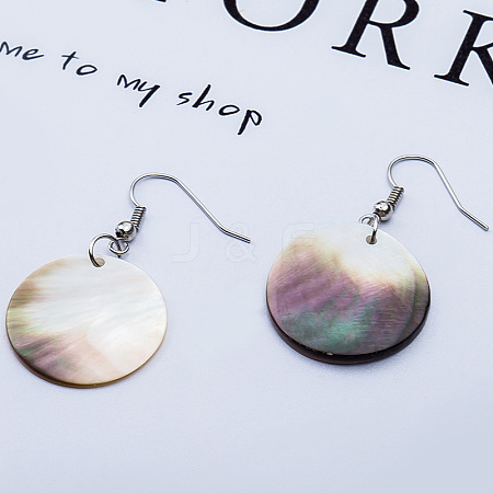 Natural Texture Shell Earrings IS3498-5-1