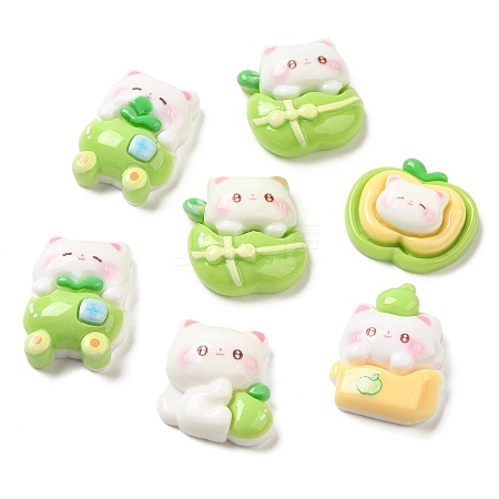 Opaque Resin Decoden Cat Cabochons RESI-R448-04-1