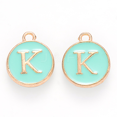 Golden Plated Alloy Enamel Charms LS-ENAM-S118-05K-1