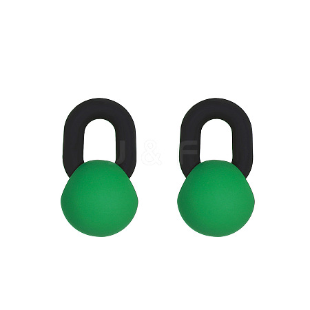 Round Acrylic Stud Earrings WH-WGB5C9B-01-1