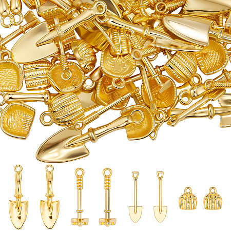 80Pcs 4 Style Alloy Charms FIND-BBC0004-24-1
