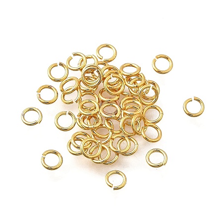 Brass Open Jump Rings KK-B147-03A-G-1