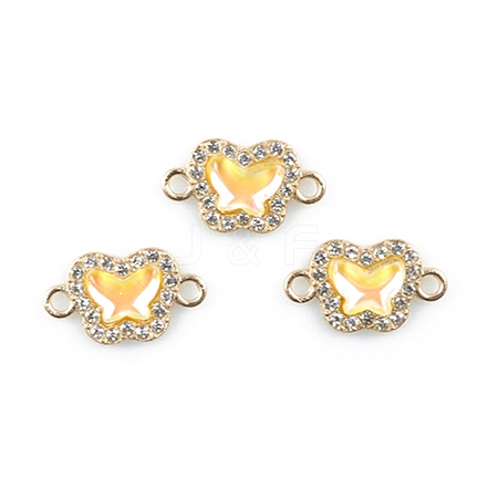 Alloy Crystal Rhinestone Connector Charms FIND-TAC0009-02E-1