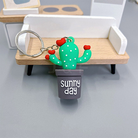 Cactus PVC Bag Keychain PW-WG29ECE-02-1