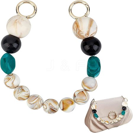 Resin Beads Bag Handle FIND-WH0063-79-1