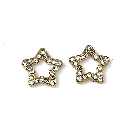 304 Stainless Steel Rhinestone Cabochons STAS-A057-04G-E02-1