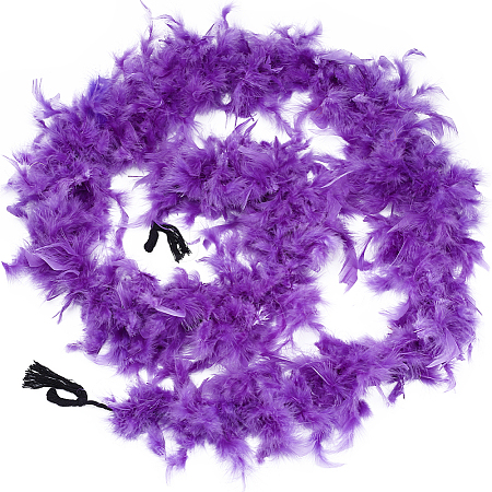 Turkey Feather Fluff Boa for Dancing DIY-WH0568-10D-1