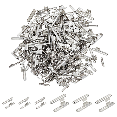 300Pcs 2 Styles Iron Folding Crimp Ends FIND-ME0002-97-1