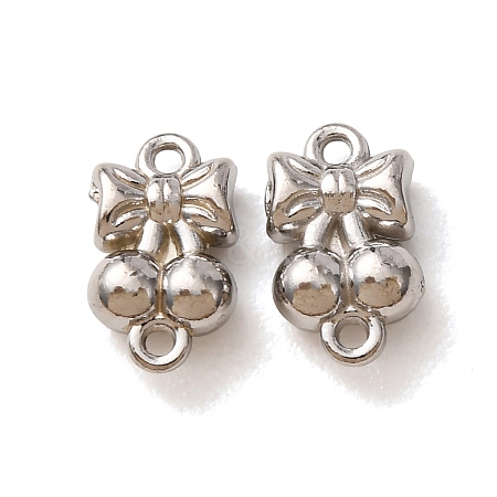304 Stainless Steel Connector Charms STAS-N124-47P-1