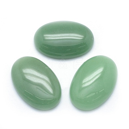 Natural Green Aventurine Cabochons G-P393-H02-1