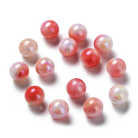 Two Tone Opaque Acrylic Beads LS-SACR-P024-01B-W14-1