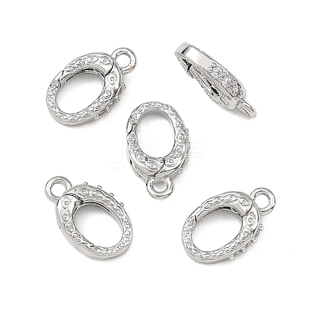 SHEGRACE Brass Micro Pave Clear Cubic Zirconia Spring Gate Rings XGRQ58246-760P-1
