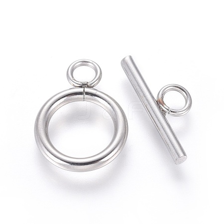 Non-Tarnish 304 Stainless Steel Toggle Clasps STAS-G204-01D-P-1