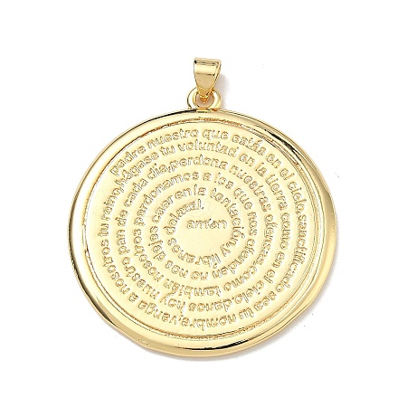 Brass Pendants X-KK-Z153-01G-02-1