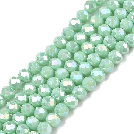 Electroplate Glass Beads Strands LS-EGLA-A044-P4mm-B14-1