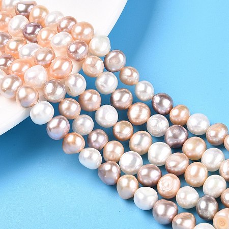 Natural Cultured Freshwater Pearl Beads Strands PEAR-T003-10D-1