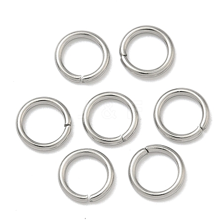 Tarnish Resistant 304 Stainless Steel Open Jump Rings STAS-Q186-02-7x1mm-1