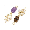 Natural Mixed Stone Pendants PALLOY-JF06063-2