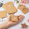 Square Kraft Paper Jewelry Storage Boxes CON-TAC0001-04C-7