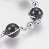 Glass Round Beads Bracelets BJEW-F298-02A-2