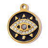 304 Stainless Steel with Enamel Pendants SA-OY002-27G-02-1