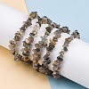 Natural Moonstone Chip Beaded Stretch Bracelets for Women Men BJEW-L038-01D-1