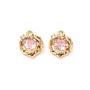 Brass Micro Pave Cubic Zirconia Pendants KK-A259-14G-1