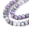 Ombre Effect Dyed Glass Beads Strands GLAA-C023-02-C25-3