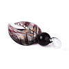 Handmade Silver Foil Lampwork Big Pendants FOIL-N031-01A-2