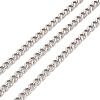 Tarnish Resistant 304 Stainless Steel Cuban Link Chains CHS-K016-03A-P-1