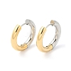 Two Tone Stainless Steel Huggie Hoop Earrings EJEW-P228-03B-1-1