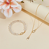 8Pcs 2 Colors Brass Spring Gate Rings KK-BC0015-06-4