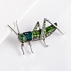 Grasshopper Alloy Rhinestone Brooches PW-WG09710-01-5