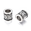 Tibetan Style Alloy European Beads X-TIBEB-N005-068-3