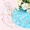 120Pcs 4 Styles Transparent Acrylic Beads OACR-YW0004-31-4
