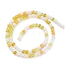 Transperant Electroplate Glass Beads Strands GLAA-P056-4mm-B01-2